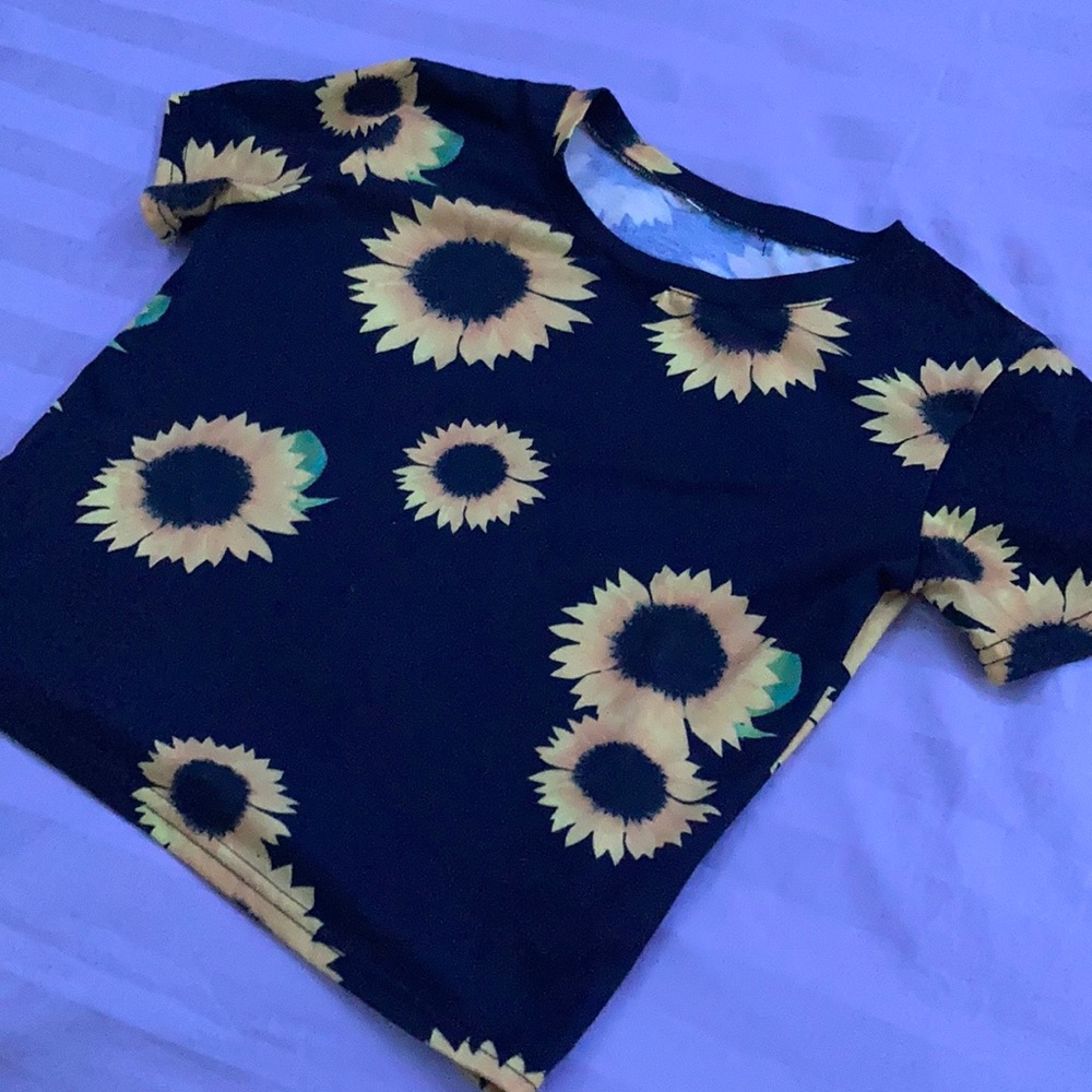 sunflower crop top